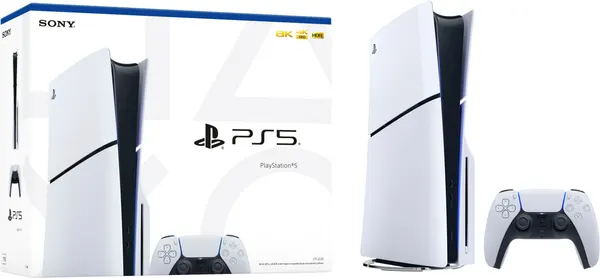 Игровая приставка Sony Playstation 5 Slim 1TB, с дисководом, белый, без игр