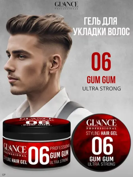Glance Professional Гель для укладки волос Gum Gum Ultra Strong 06 Глансе