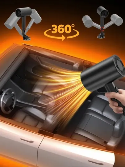 Авто печка 12V, обогрев салона и сидений, вращение 360°, воздушный обогреватель