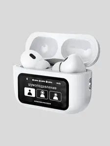 Наушники беспроводные / Air Pro 3 гарнитура bluetooth для телефона с активным шумоподавление, сенсорным экраном и микрофоном, BT 5.3, ANC, зарядный кейс USB Type-C 350 mAh, белый
