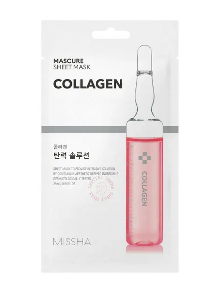 MISSHA Mascure Маска для лица с коллагеном для эластичности кожи, 2…
