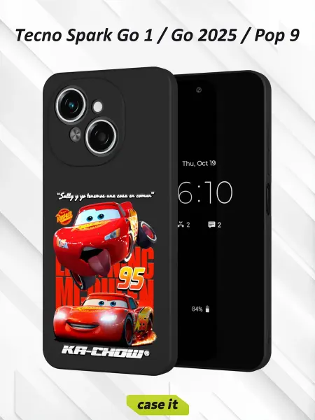 Case it Чехол на Tecno Spark Go 1 Go 2025 Pop 9с принтом The red car