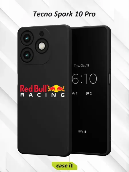 Case it Чехол на Tecno Spark 10 Proс принтом Red Bull