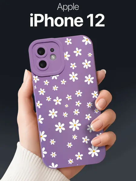 SCDesign Чехол на iPhone 12 с ромашками