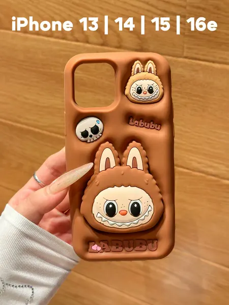 О'кейси Чехол на iPhone 13 14 15 16e с принтом Лабубу