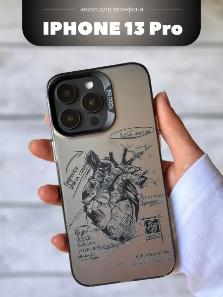 Bais_store Чехол на iPhone 13 Pro сердце