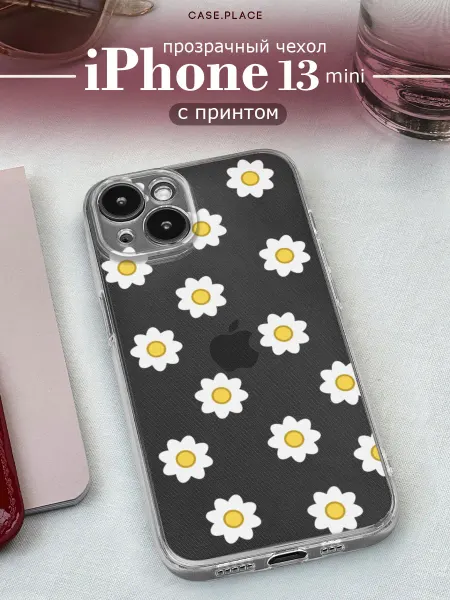 Case Place Чехол на iPhone 13 mini с ромашками