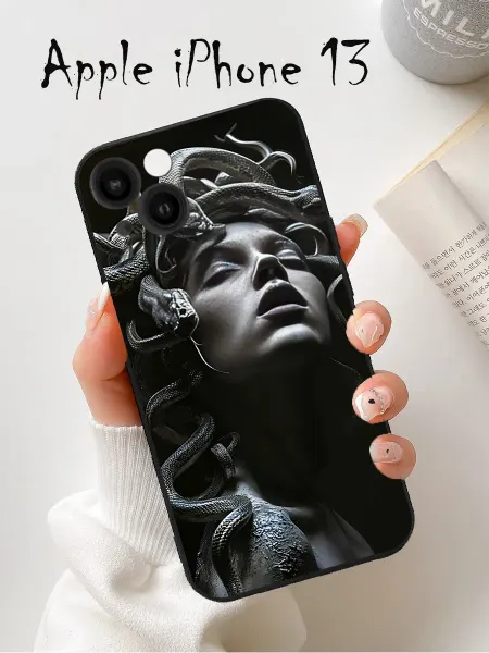 Чехол на Iphone 13 с принтом медуза горгона