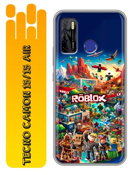 360skin Чехол на Tecno Camon 15, 15 Air Roblox Роблокс