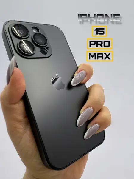 GreenQueen Чехол на iphone 15 PRO MAX стеклянный матовый
