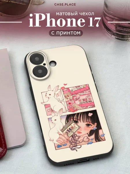 Case Place Матовый чехол на iPhone 17 милый