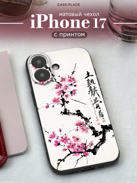 Case Place Матовый чехол на iPhone 17 сакура