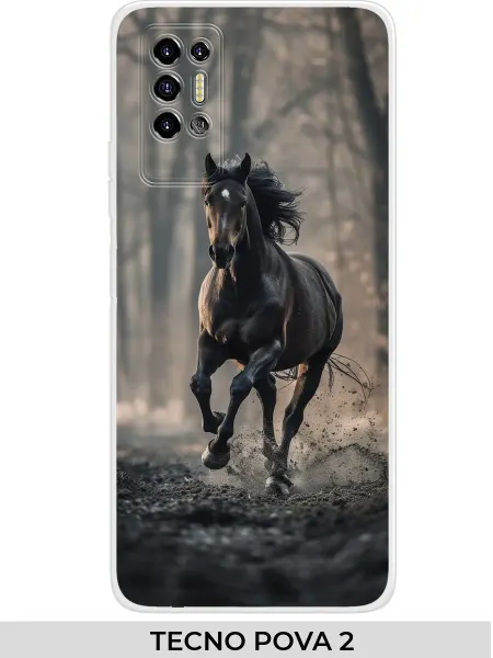 NOOTO Чехол на TECNO POVA 2 лошадью