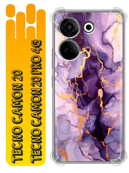 360skin Чехол на Tecno Camon 20, 20 Pro Мрамор (женский)