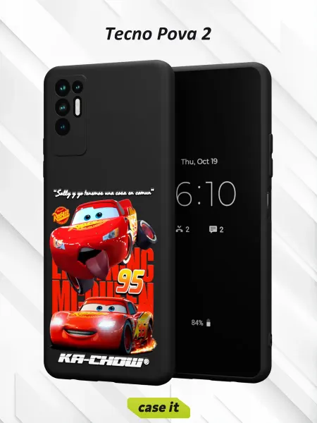Case it Чехол на Tecno Pova 2с принтом The red car