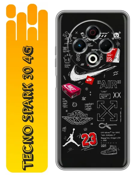 360skin Чехол на Tecno Spark 30 4G Найк для мальчика