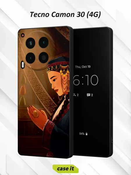 Case it Чехол на Tecno Camon 30 (4G)с принтом Девушка
