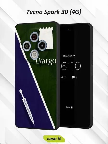 Case it Чехол на Tecno Spark 30 4Gс принтом Dargo