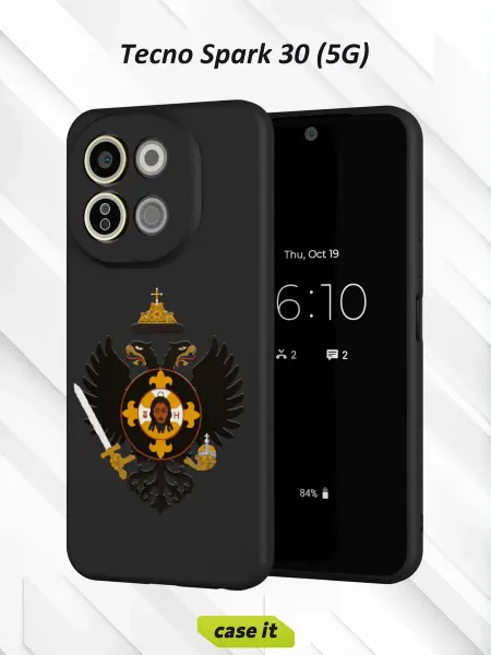 Case it Чехол на Tecno Spark 30 5Gс принтом Российская Империя