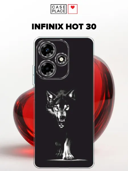 Infinix Чехол на Hot 30 волк