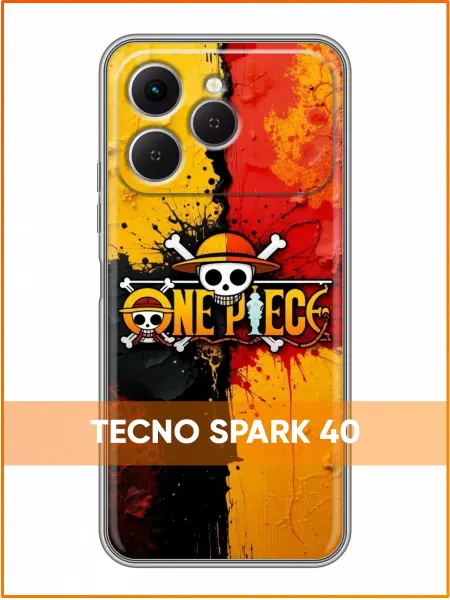 Case Face Чехол на Tecno Spark 40 с принтом Аниме ВанПис