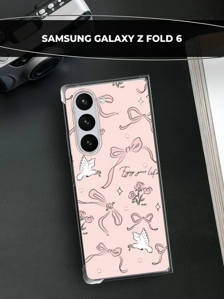 Samsung Чехол на Galaxy Z Fold 6 с бантиками