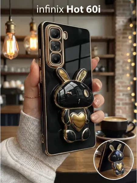 РИНОФОН Чехол подставка с попсокет на Infinix Hot 60i