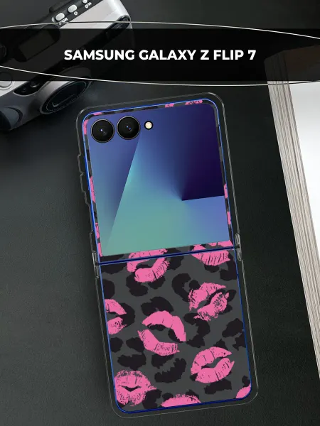 Samsung Чехол на Galaxy Z Flip 7 с поцелуями