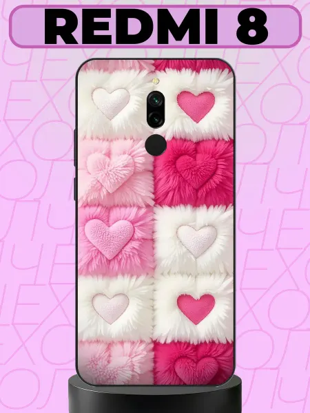Aiiir Чехол на Redmi 8 сердечки
