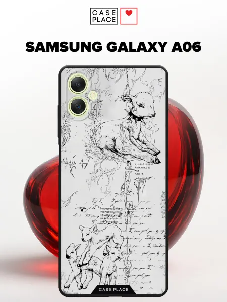 Samsung Матовый чехол на A06 необычный