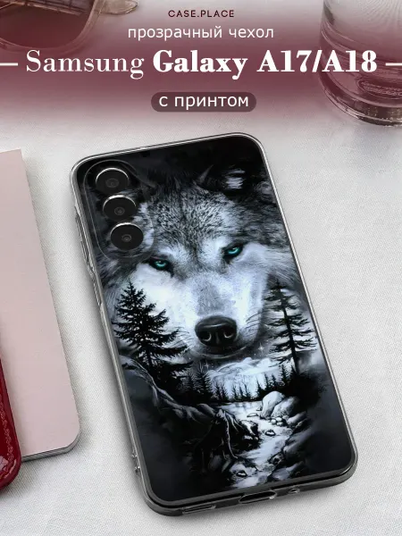 Samsung Чехол на A17 волк