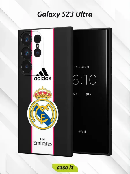 Case it Чехол на Samsung S23 Ultra с принтом adidas и Fly Emirates