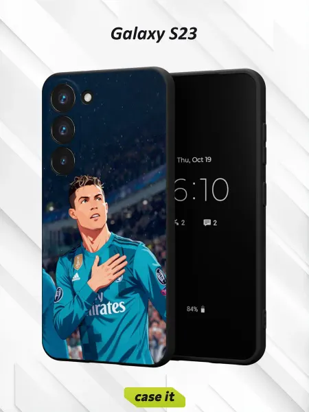 Case it Чехол на Samsung S23с принтом Криштиану Роналду