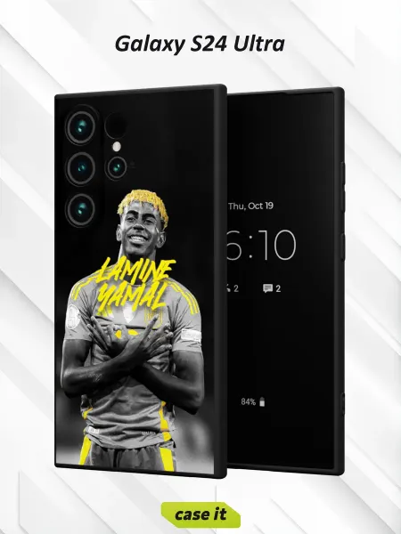 Case it Чехол на Samsung S24 Ultra с принтом Ламин Ямаль Барселона
