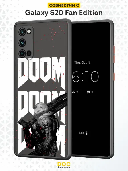 DesignOnCase Чехол Бампер на Samsung S20 FE с принтом Doom