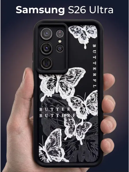 URBAZZA Чехол на Samsung Galaxy S26 Ultra с бортиками и рисунком