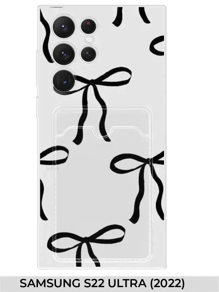 NOOTO Чехол с карманом на Samsung S22 ULTRA Бантик