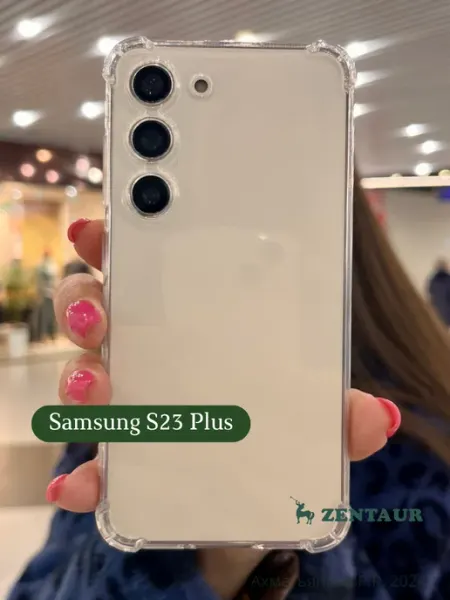 ZENTAUR Чехол на Samsung S23 Plus прозрачный противоударный