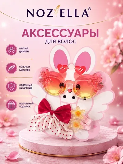 Очки детские, очки для девочек, заколки для волос, детские аксессуары, набор для девочек