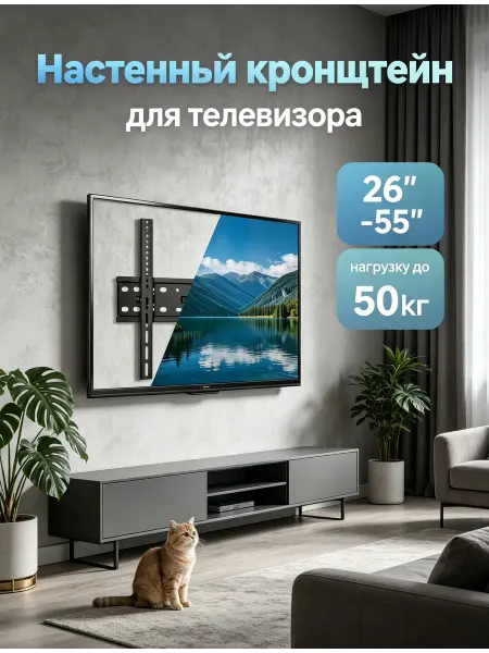 DREAMING HOUSE Кронштейн для телевизора 26"-55" прочный