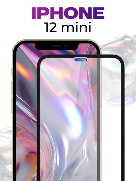 Защитное стекло на iPhone 12 Mini,олеофобное покрытие на эпл