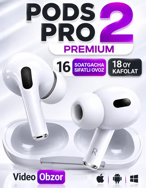 AirPods Pro 2 беспроводные Bluetooth-наушники для iPhone и Android