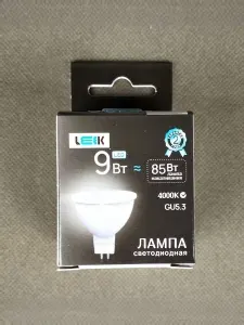 Лампа светодиодная LEEK LE MR16 (GU5.3) 9W 4000K оригинал