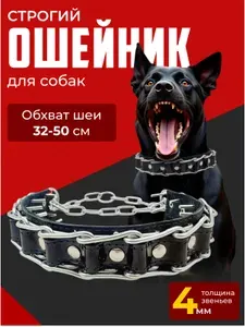 Строгий ошейник для крупных собак и собак средних пород для