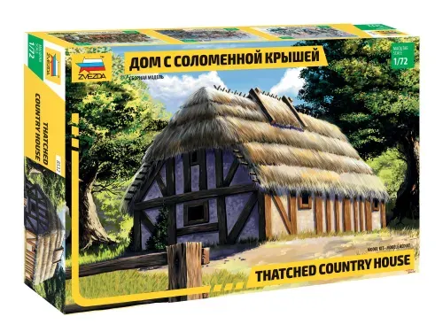 Звезда Сборная модель Дом с соломенной крышей (1 72) 8532