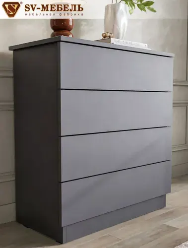 Комод с ящиками 70х35х75,6 см, серый