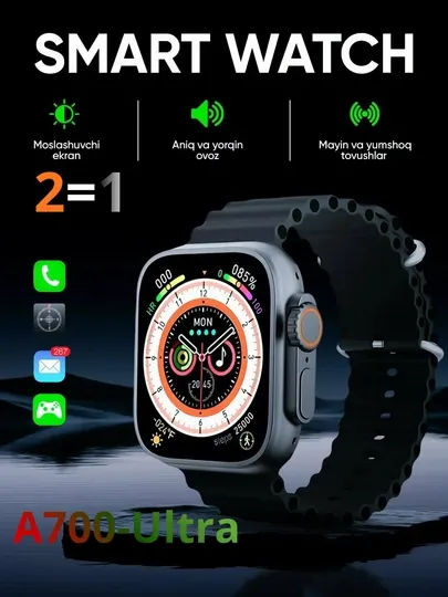 Умные часы Smart Watch A700 ULTRA 3, 49 мм