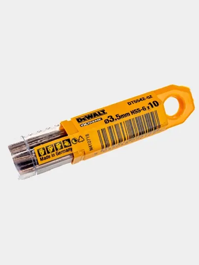 Сверло по металлу DeWALT Extreme, 3.5 * 70 мм, 10 шт, DT5542-QZ