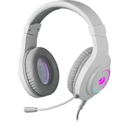 Наушники Defender Hylas Белые, RGB, 3.5 Jack Redragon 70840. Товар уцененный