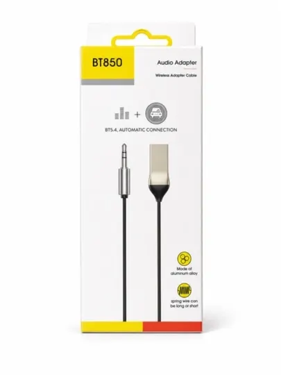 BT850 Bluetooth Аудио Адаптер AUX 3.5 мм для Автомобиля и Домашней Аудиосистемы